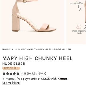 Birdy grey Mary high chunky heel